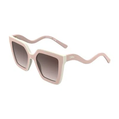 Longchamp Pink Gradient Irregular Ladies Sunglasses Lo792s 610 53