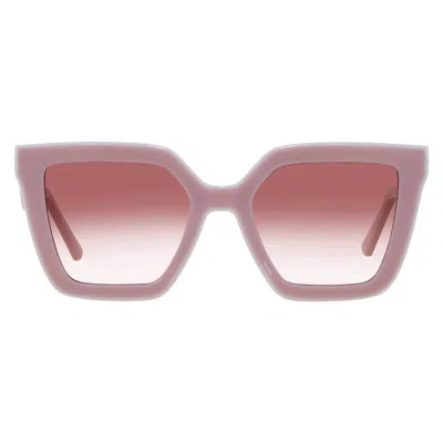 Longchamp Pink Gradient Irregular Ladies Sunglasses Lo792s 610 53 In Green