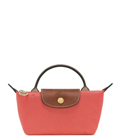 Longchamp Pink Le Pliage Original Clutch