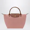 Longchamp Compact Tote Bag With Recycled Polyamide In Pink