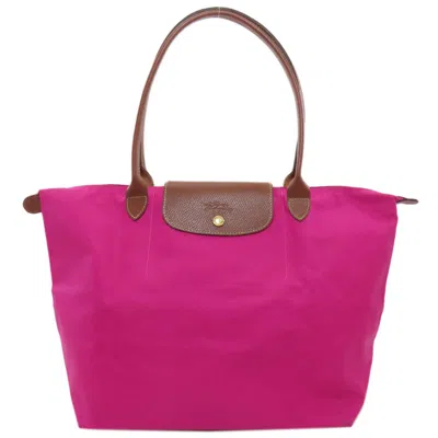 Pre-owned Longchamp Pink Nylon Tote Bag ()