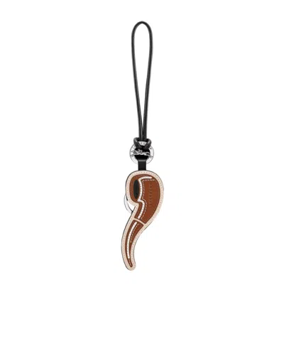 Longchamp Pipe-shaped Keychain In Multi
