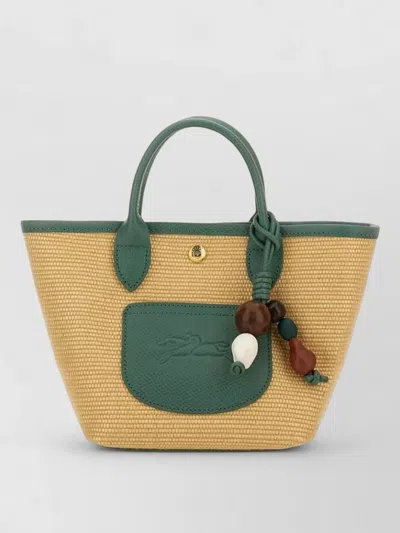 Longchamp Pliage Collection Xs Tote Bag Charm Strap In Yellow