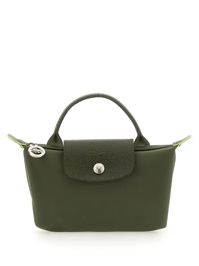 Longchamp Pochette Con Manico Le Pliage In Green