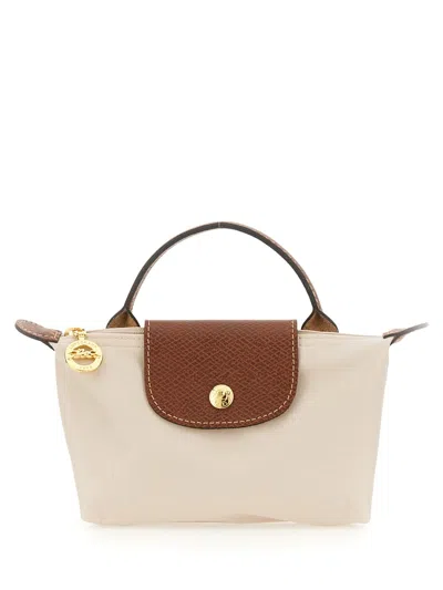 Longchamp Pochette Con Manico Le Pliage In Neutral