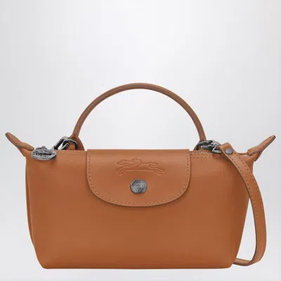 Longchamp Pochette Le Pliage Xtra Xs In Cashew Colour In Brown