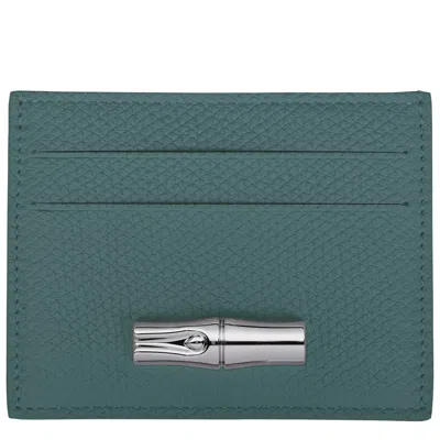 Longchamp Le Roseau Cardholder In Blue