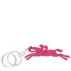 Longchamp Key Rings Le Pliage In Magenta