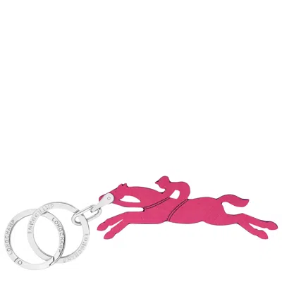 Longchamp Key Rings Le Pliage In Magenta