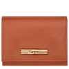Longchamp Portefeuille Compact Le Roseau In Bark