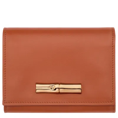 Longchamp Portefeuille Compact Le Roseau In Bark