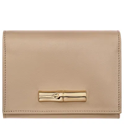Longchamp Portefeuille Compact Le Roseau In Root
