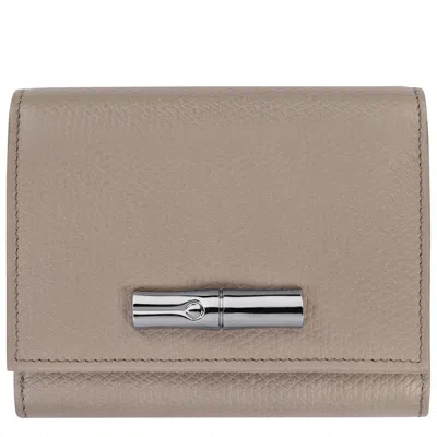 Longchamp Portefeuille Le Roseau In Gray