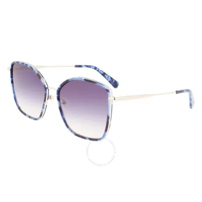 Longchamp Purple Gradient Butterfly Ladies Sunglasses Lo685s 745 59