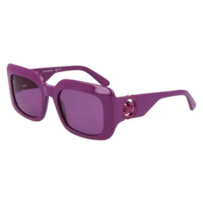 Longchamp Purple Square Ladies Sunglasses Lo753s 500 51