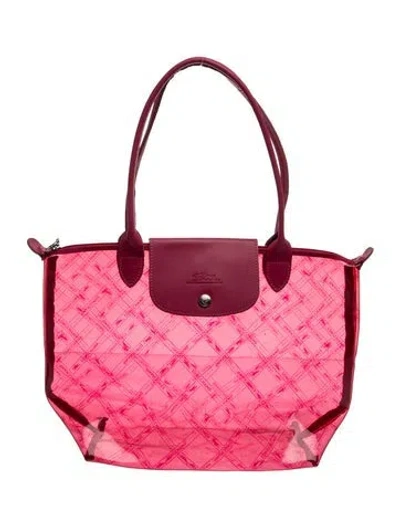 Pre-owned Longchamp Pvc Tote In Pink