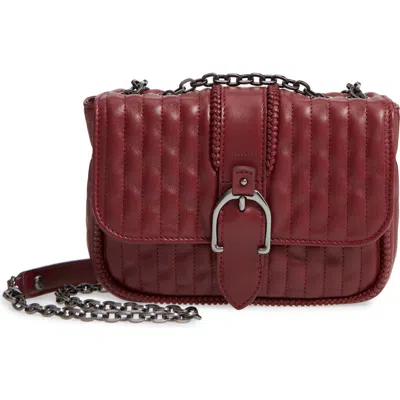 Longchamp Quilted Chain Strap Shoulder Bag In Burgundy