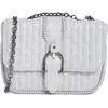 Longchamp Quilted Chain Strap Shoulder Bag In White
