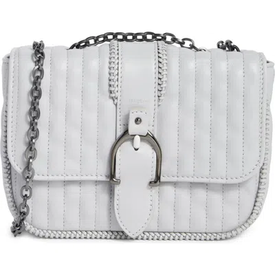Longchamp Quilted Chain Strap Shoulder Bag In White