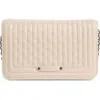 Longchamp Quilted Leather Flap Wallet On A Chain