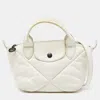 LONGCHAMP QUILTED LEATHER MINI LE PILAGE NEO TOTE