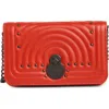 Longchamp Quilted Leather Wallet On A Chain
