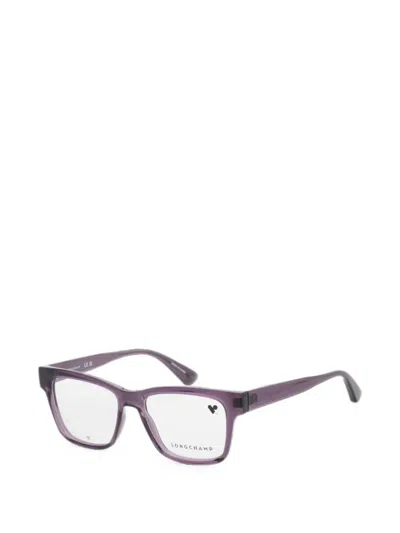 Longchamp Rectangle-frame Glasses In Gray