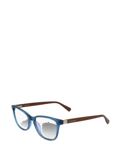 Longchamp Rectangle-frame Glasses In Brown