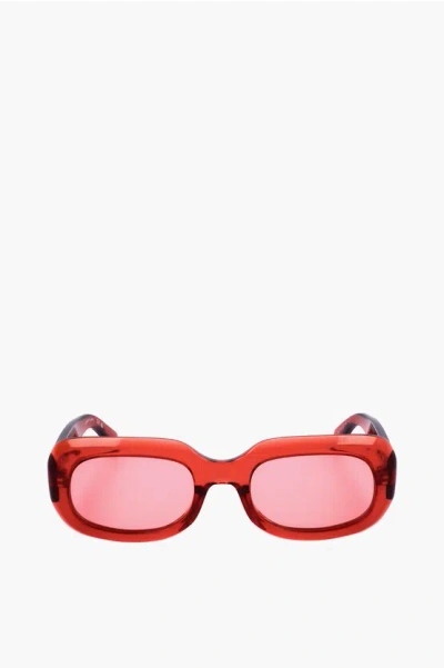 LONGCHAMP RECTANGULAR SUNGLASSES WITH LOGOED FRAME