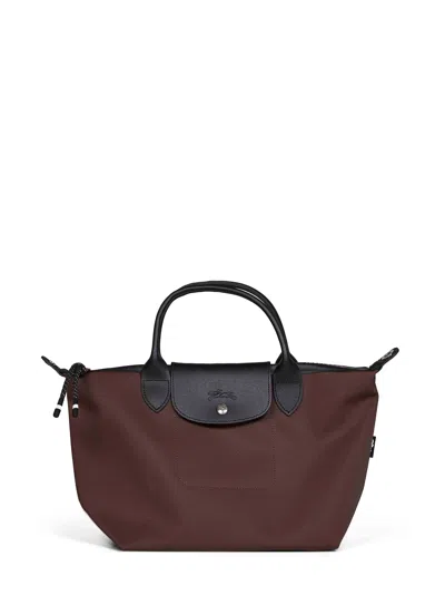 Longchamp Recycled Polyamide Tote Bag In Brown