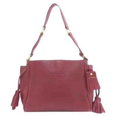 Pre-owned Longchamp Red Color Leather Shoulder Bag ()