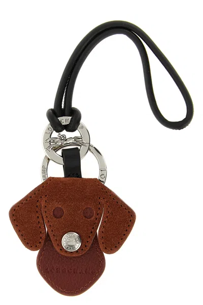 Longchamp 're-play' Keyring In Brown