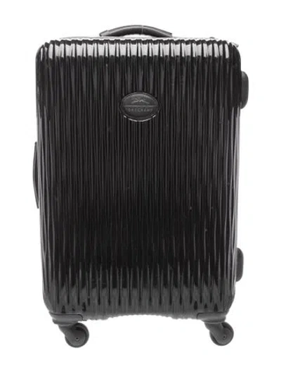 Pre-owned Longchamp Rolling Suitcase In Black
