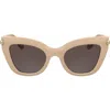 Longchamp Roseau 50mm Gradient Cat Eye Sunglasses In Rose