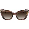 Longchamp Roseau 50mm Gradient Cat Eye Sunglasses In Brown