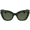Longchamp Roseau 50mm Gradient Cat Eye Sunglasses In Green