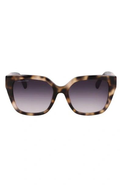 Longchamp Roseau 54mm Butterfly Sunglasses In Havana
