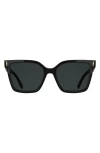 Longchamp Roseau 55mm Modified Rectangular Sunglasses In Black
