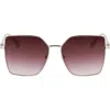 Longchamp Roseau 57mm Gradient Butterfly Sunglasses In Multi