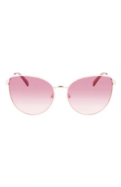 Longchamp Roseau 60mm Cat Eye Sunglasses In Pink