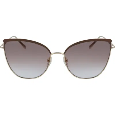 Longchamp Roseau 60mm Gradient Butterfly Sunglasses In Brown