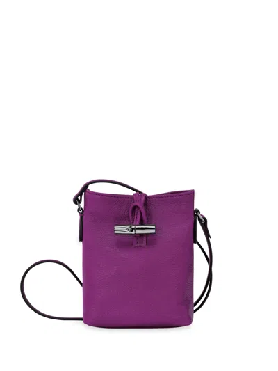Longchamp `roseau Essential Colors` Extra Small Crossbody Bag In Pink