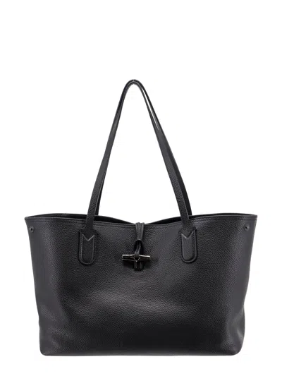 Longchamp Roseau Essential Shoulder Bag In Black