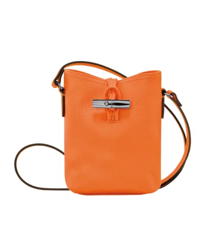 Longchamp Roseau Top Handle Bucket Tote Bag In Orange