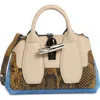 Longchamp Roseau Extra Small Satchel In Blue