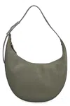 Longchamp Le Roseau Calf Leather Hobo Bag In Khaki