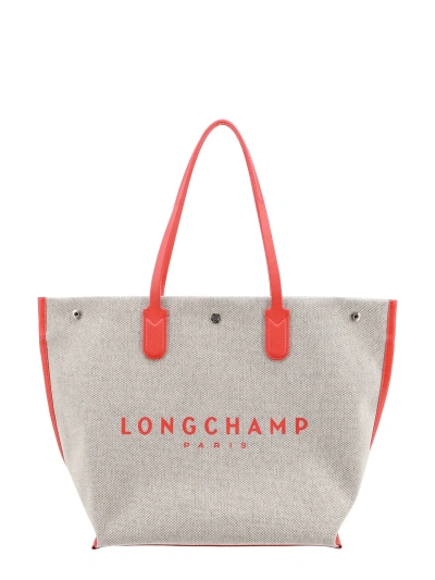 Longchamp Roseau Shoulder Bag In Beige