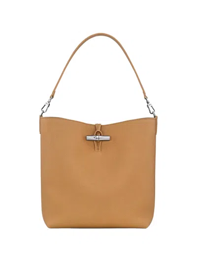 Longchamp Roseau Toggle-fastening Shoulder Bag In Brown