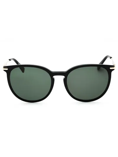 Longchamp Round Women's Acetate Sunglasses In Black