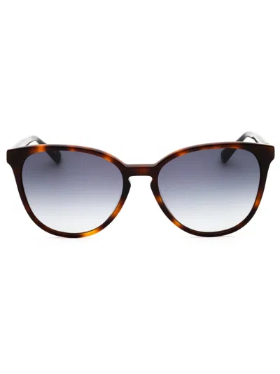 Longchamp Round Women's Sunglasses In Brown